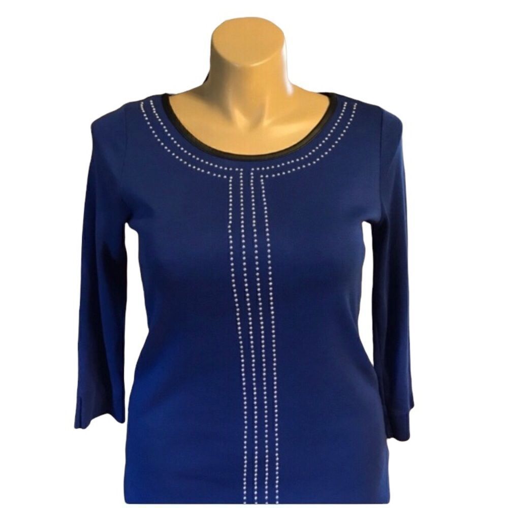 Rafaella Blue Top Medium